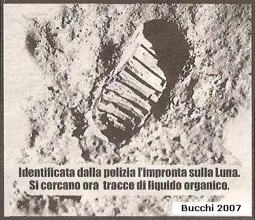 Identificata dalla Polizia impronta sulla Luna. Si cercano ora tracce di liquido organico.