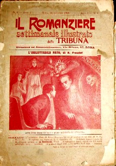 copertina di un volume della collana Il Romanziere. Settimanale Illustrato della Tribuna