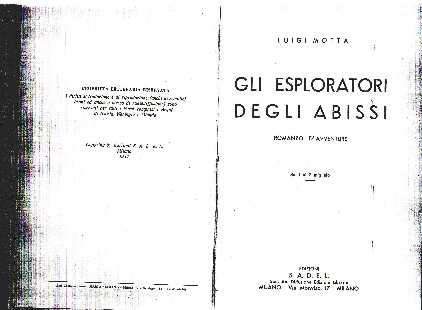 copertina di Gli esploratori degli abissi