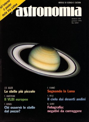 copertina di L'Astronomia 106
