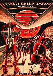 copertina di I pirati dello spazio. Tre uomini su Marte