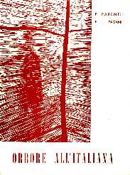 copertina di Orrore all'italiana