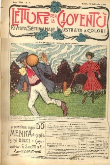 copertina di Letture per la Gioventù e per la Famiglia a. VIII-n. 8