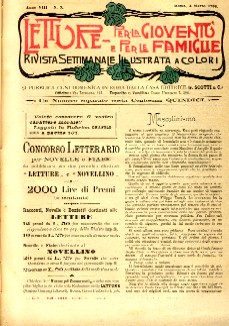 copertina di Letture per la Gioventù e per la Famiglia a. VIII-n. 9