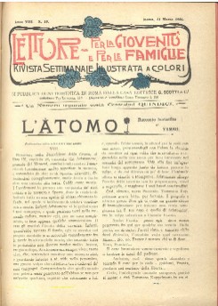 copertina di Letture per la Gioventù e per la Famiglia a. VIII-n. 10