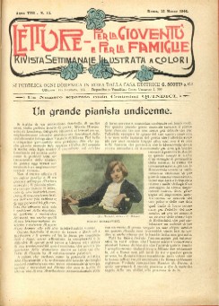 copertina di Letture per la Gioventù e per la Famiglia a. VIII-n. 12