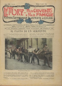copertina di Letture per la Gioventù e per la Famiglia a. VIII-n. 14