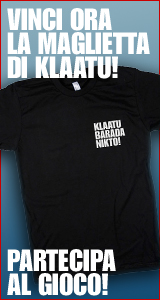 Vinci la maglietta di Klaatu